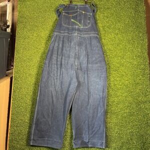 KEY Imperial Denim Overalls 2XL Carpenter‎ Workwear USA Made Vintage 90s